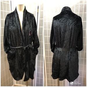 Expresions, Women, Robed, Black, One Size, silk blend.!